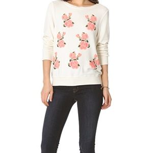 Wildfox prairie rose baggy beach sweater